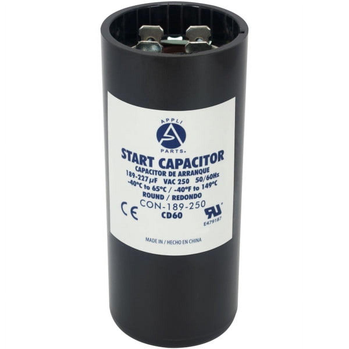 Universal Fit Black Motor Start Capacitor 250 VAC