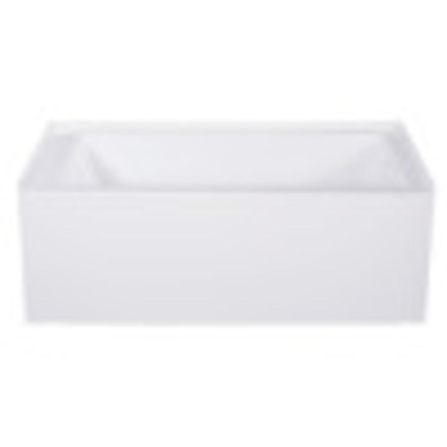 Kingston Brass Aqua Eden 54-Inch Acrylic Rectangular 3-Wall Alcove Tub