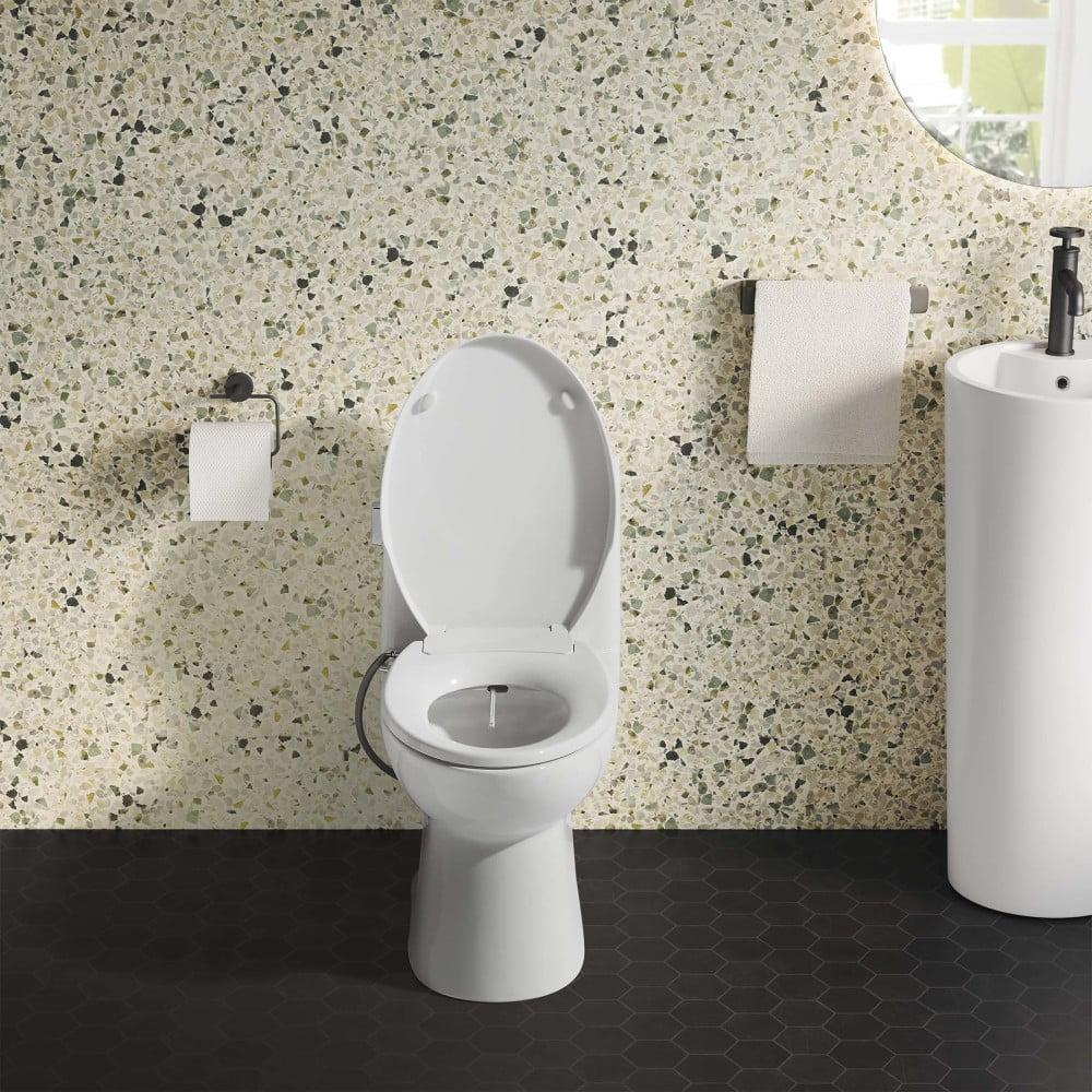 White Non-Electric Smart Toilet Seat Bidet