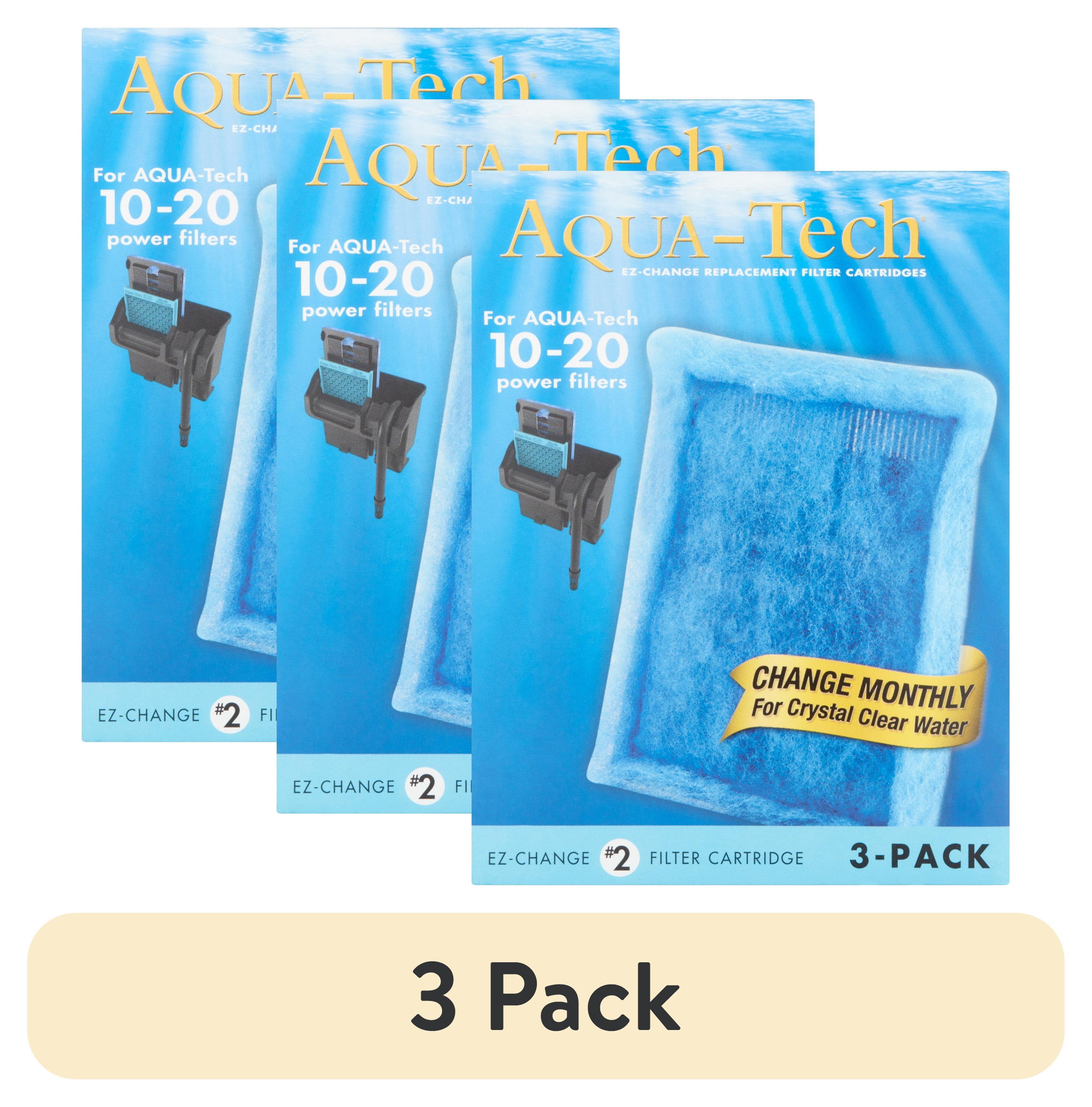 Aqua-Tech EZ-Change Aquarium Filter Cartridge for 10-20G Filters, 3pk