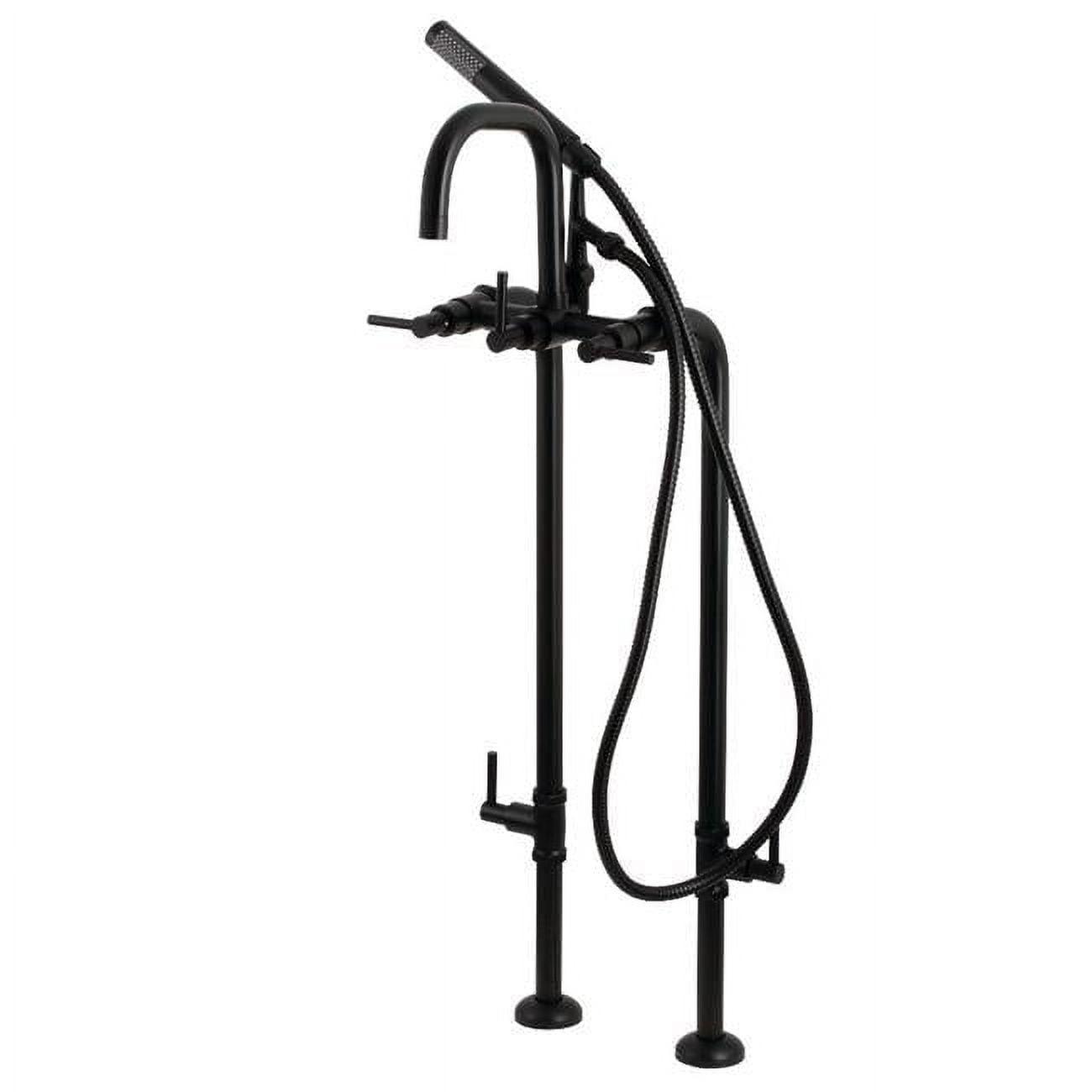 Kingston Brass Concord Freestanding Tub Faucet with Supply Line and Stop Valve