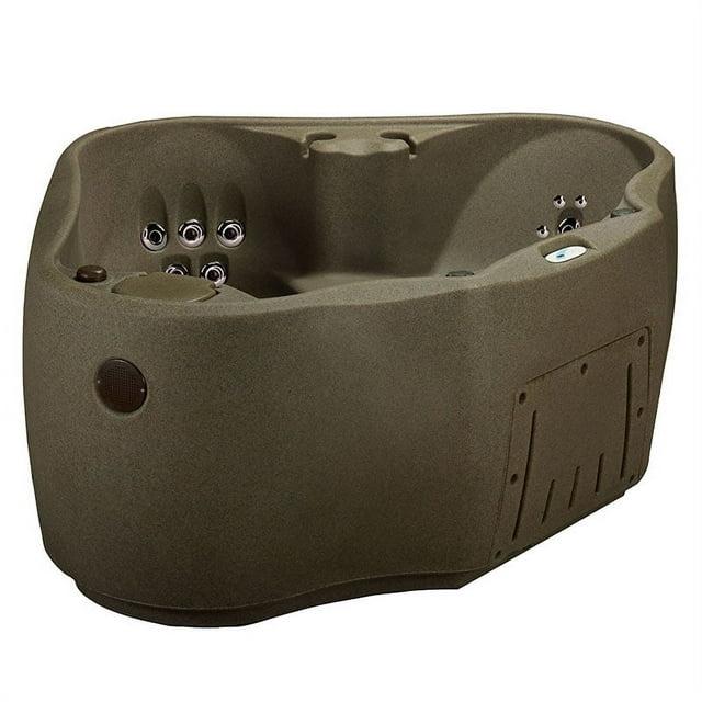 AquaRest Discover AR300 Premium 2-Person 20-Jet Oval Plug & Play Hot Tub with Ozonator, LED Waterfall and Stainless Steel Heater