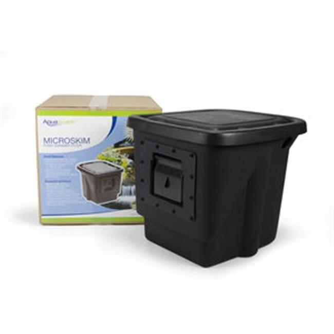 Black High-Density Polyethylene Pond Skimmer for 1000 sq. ft. Ponds