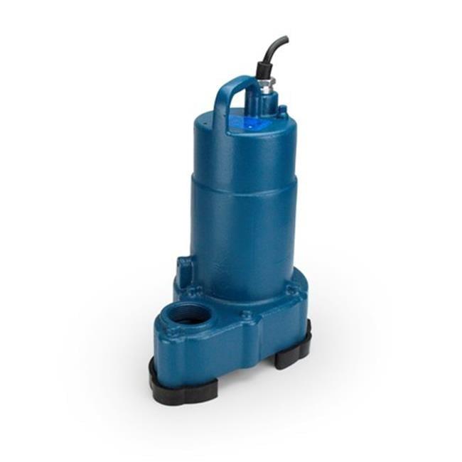 Blue Heavy-Duty Pond Cleanout Pump with Flexible Hose