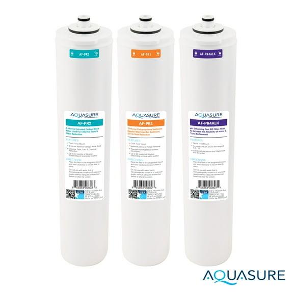 Aquasure ‎‎Premier Series Stage 1, 2 & 4 Replacement Water Filter Cartridge Set for AS-PR75/AS-PR100