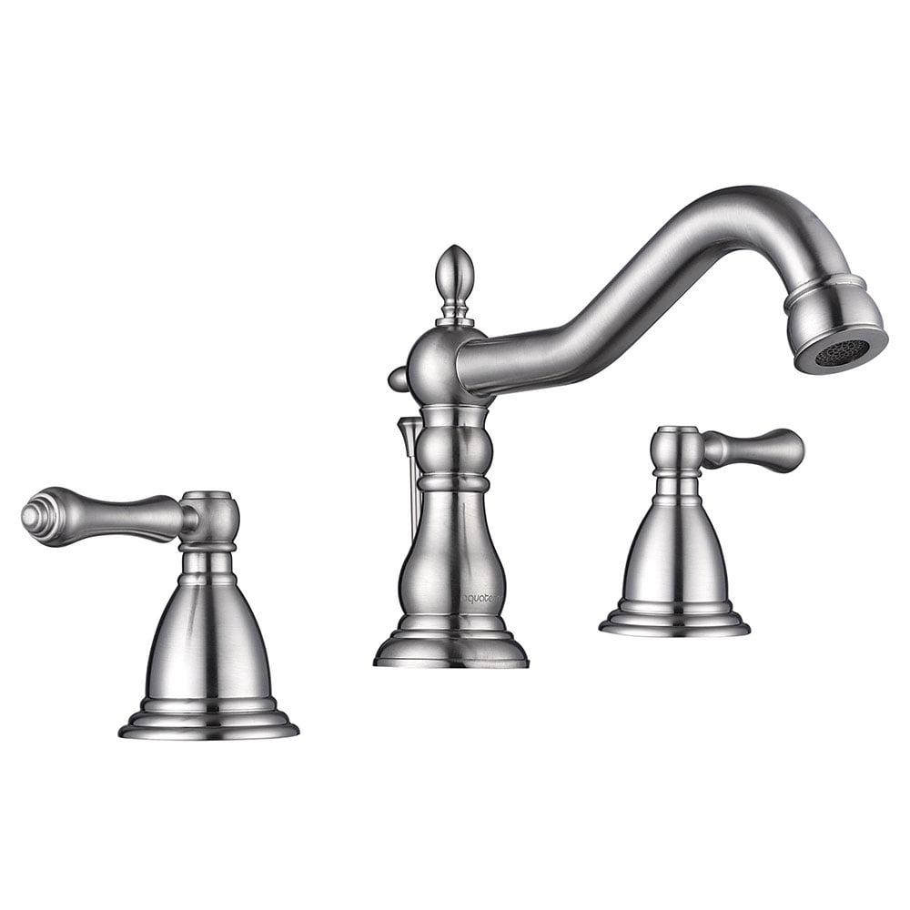 Widespread 2-handle Bathroom Faucet with Drain Assembly