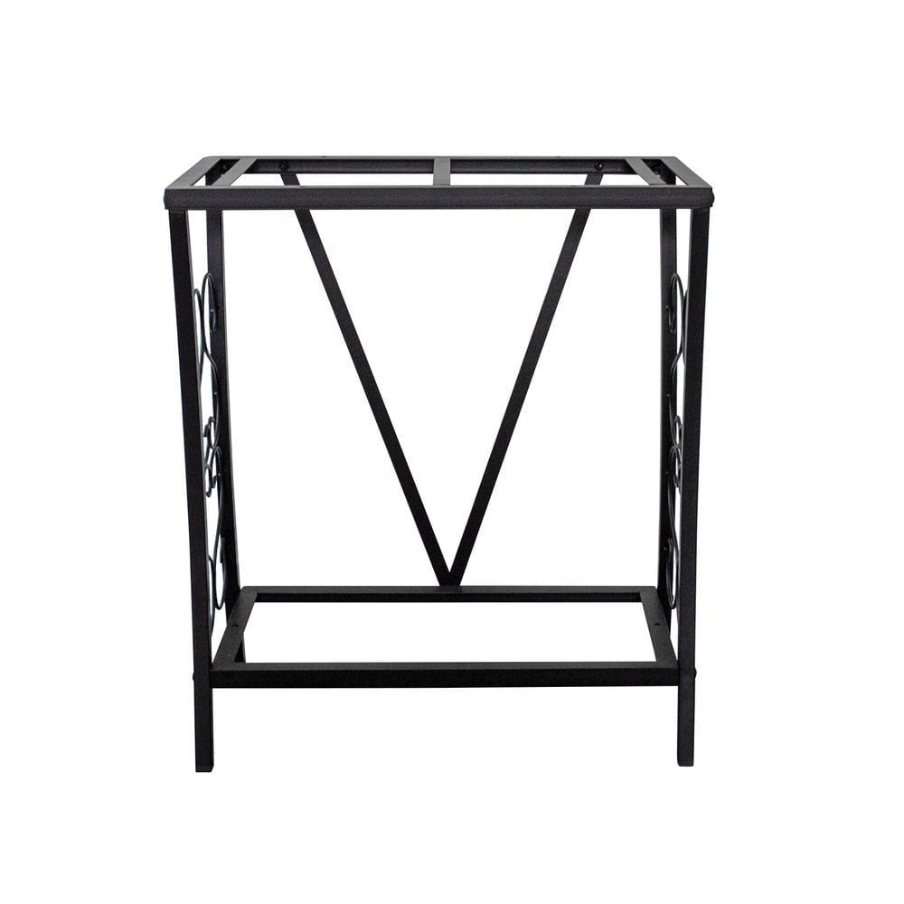 Black Powder-Coated Steel 20 Gallon Aquarium Stand