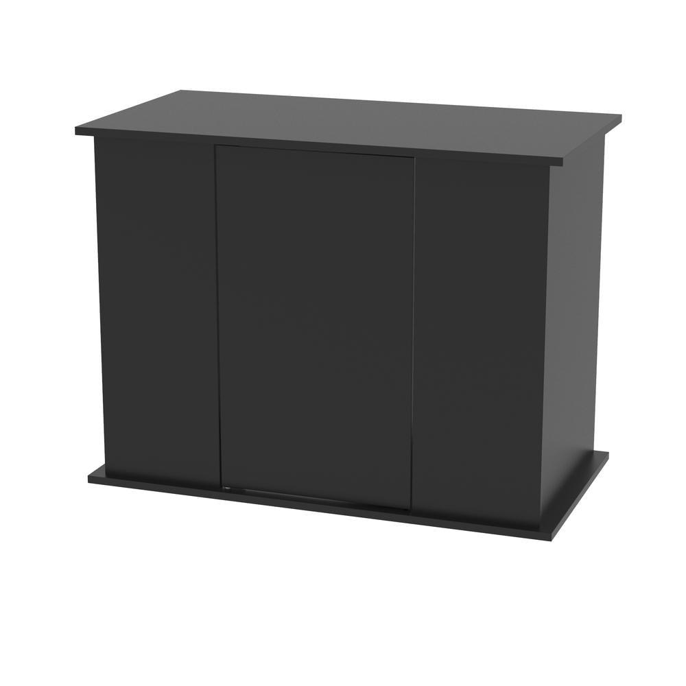 Aquatic Black Particle Board Aquarium Stand with Storage Cabinet