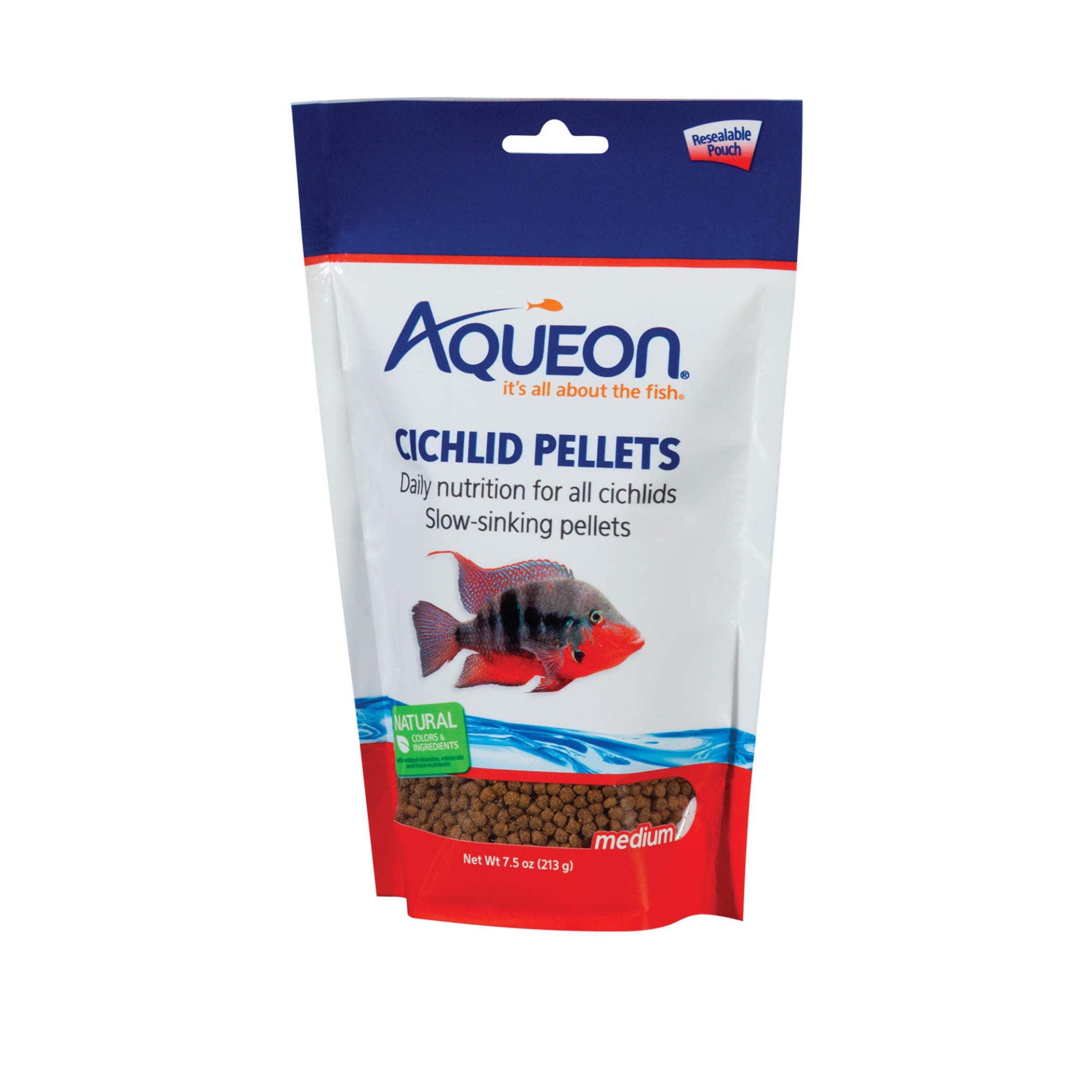 Aqueon Medium Cichlid Food Pellets 7.5 Ounces