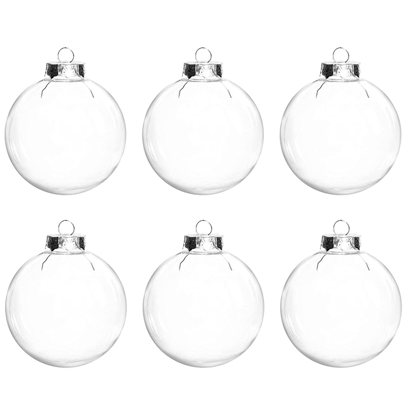 Dytern Christmas,12pcs Transparent Christmas Ball Empty DIY Balls Christmas Tree Baubles