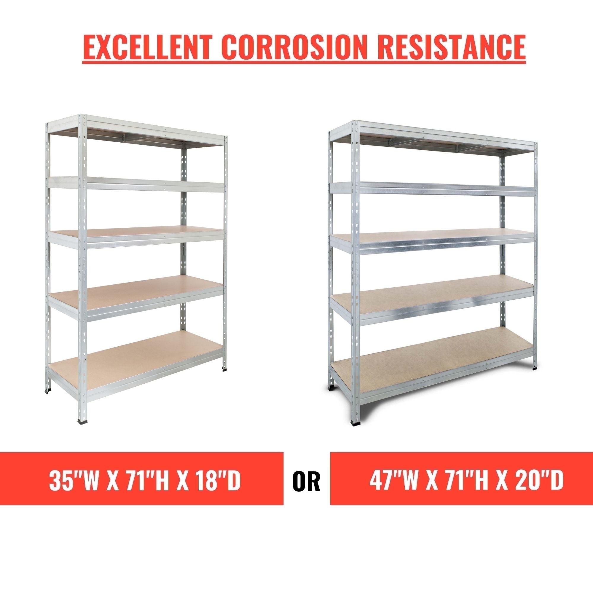 AR Shelving Rust Resistant Heavy Duty Steel Rack Series for Industry, Commercial and Garage