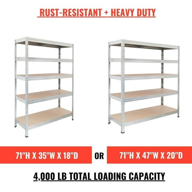 AR Shelving Rust Resistant Heavy Duty Steel Rack Series for Industry, Commercial and Garage