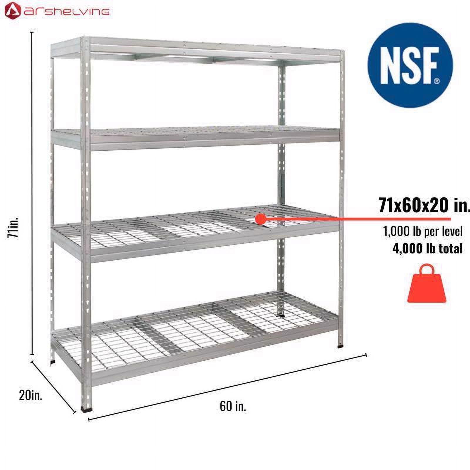 AR Shelving Rust-Resist Pro Heavy Duty Racks for Industry, Commercial and Garage