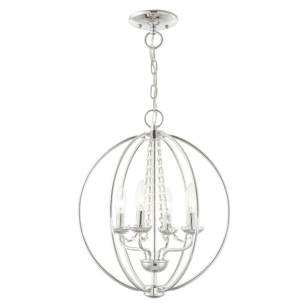 Livex Lighting Arabella 4 - Light Chandelier in  Polished Chrome