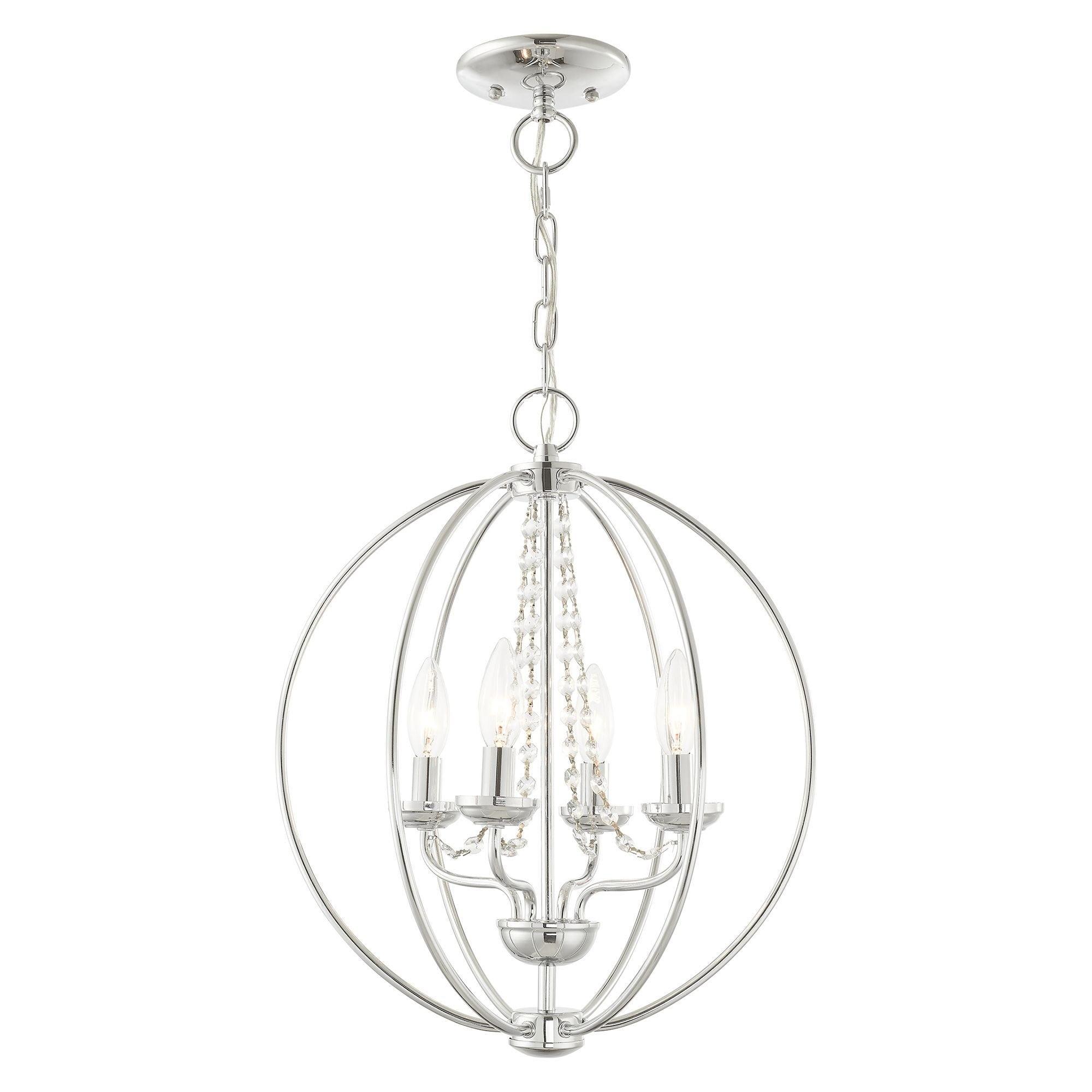 Livex Lighting Arabella 4 - Light Chandelier in  Polished Chrome