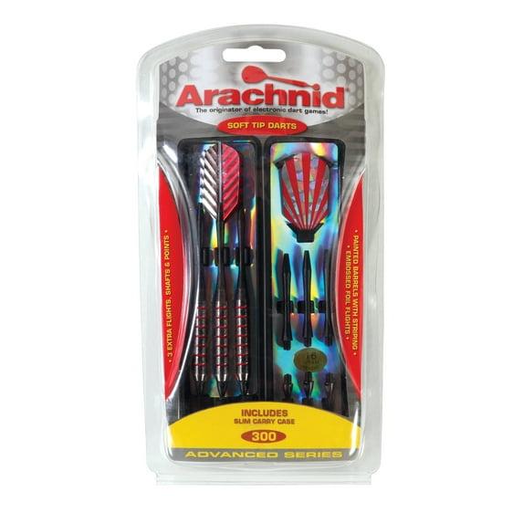 Arachnid Juego de Dardos de Punta Suave a Rayas con Barriles Recubiertos, Vuelos en Relieve y Estuche de Transporte (16 Gramos)