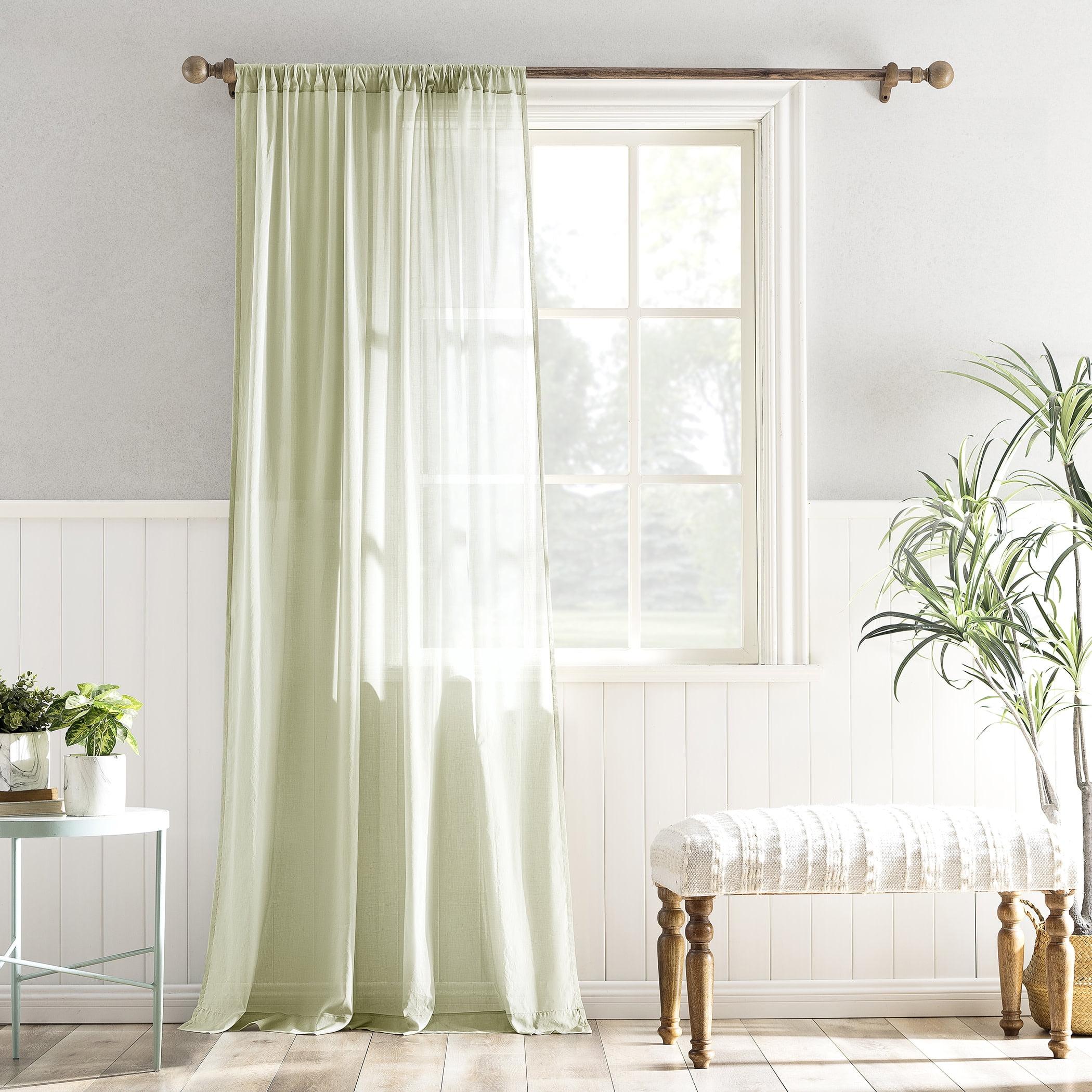 Wayfair Basics® Wayfair Basics® 100% Cotton Sheer Rod Pocket Curtain Panel