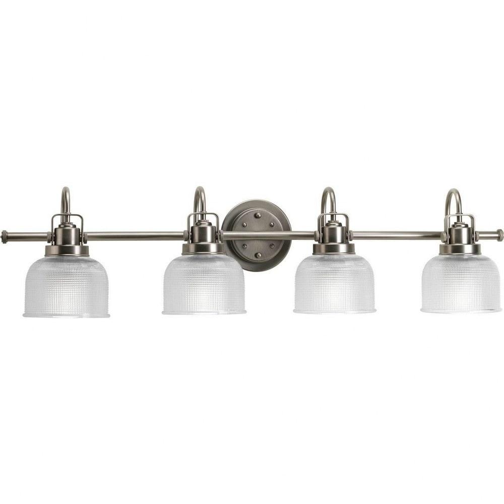 Rosser 4 Light Ribbed Dimmable Vanity Light