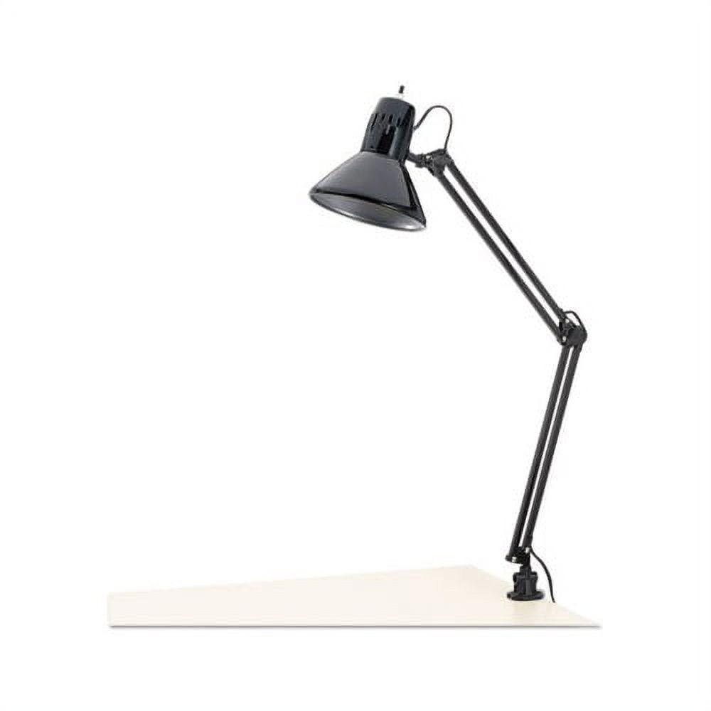 Adjustable Black Metal Architect Clip-On Lamp