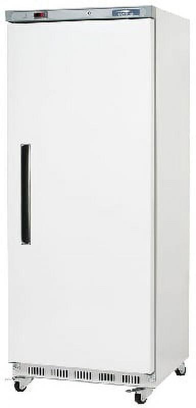 Compact White Stainless Steel Commercial Reach-In Freezer