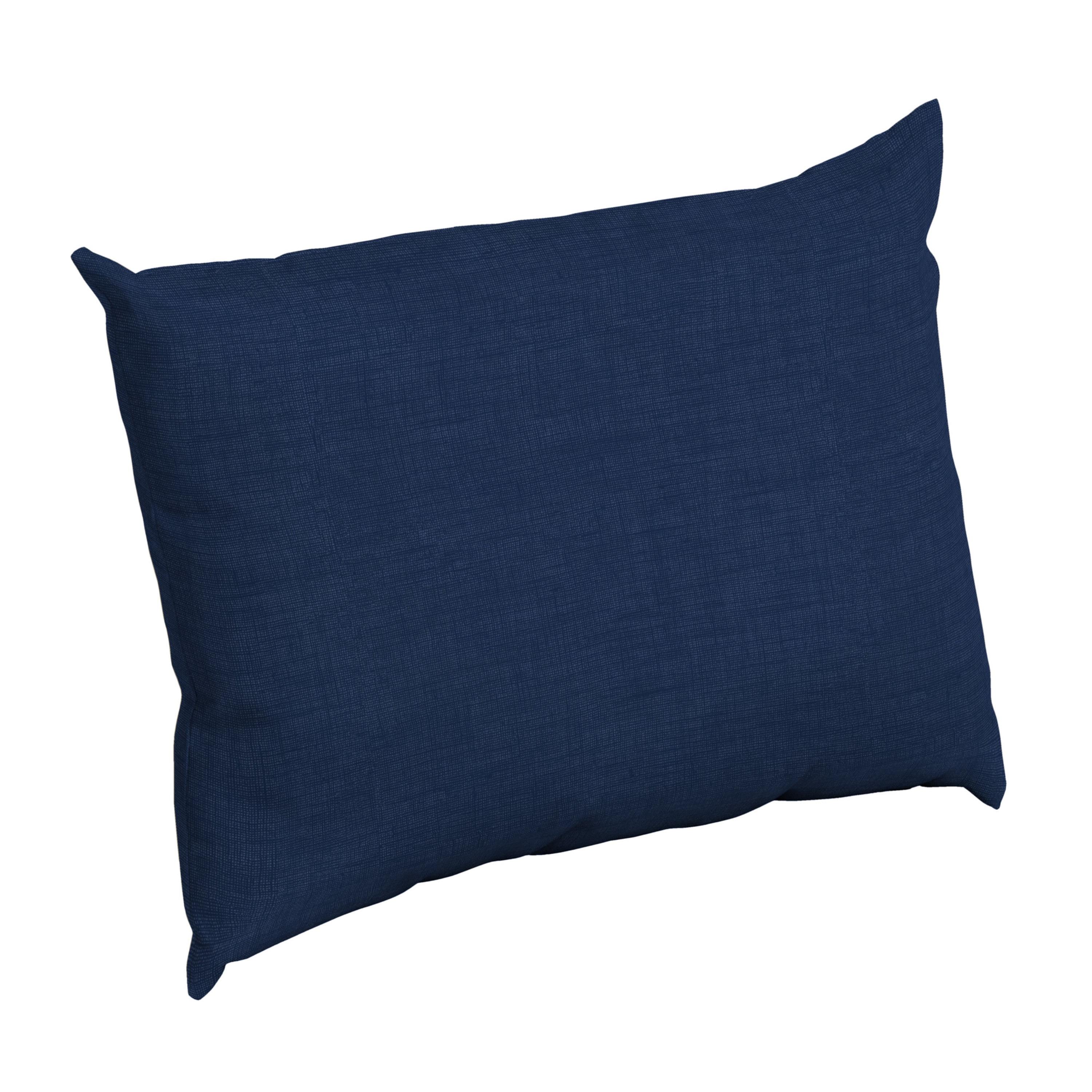 Sapphire Blue Rectangular Outdoor Pillow Back Cushion