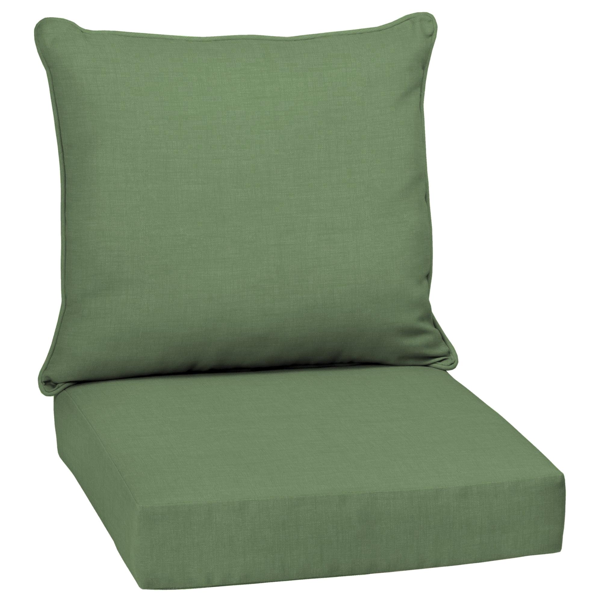 Moss Green Deep Seat Outdoor Cushion Set, 24 x 24, Polyester