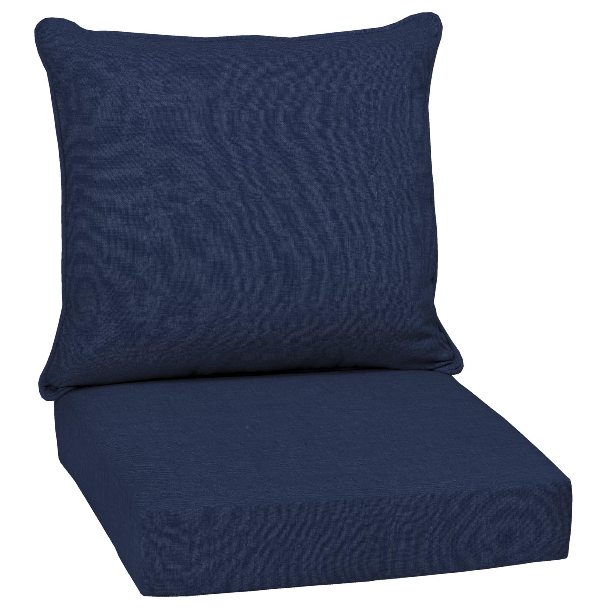 Sapphire Blue Outdoor Deep Seat Cushion Set