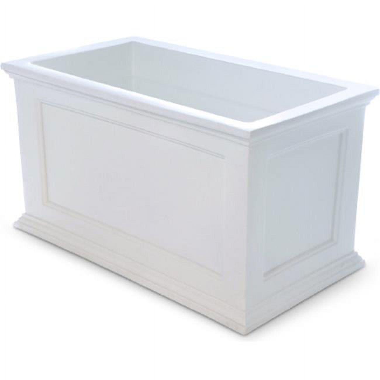 Winston Porter Anastasiya 20"x36" Resin Planter with Water Reservoir