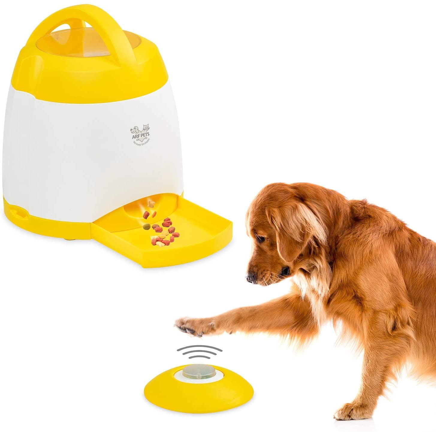 Arf Pets Memory Training Dog Treat Dispenser Toy w/Remote Button