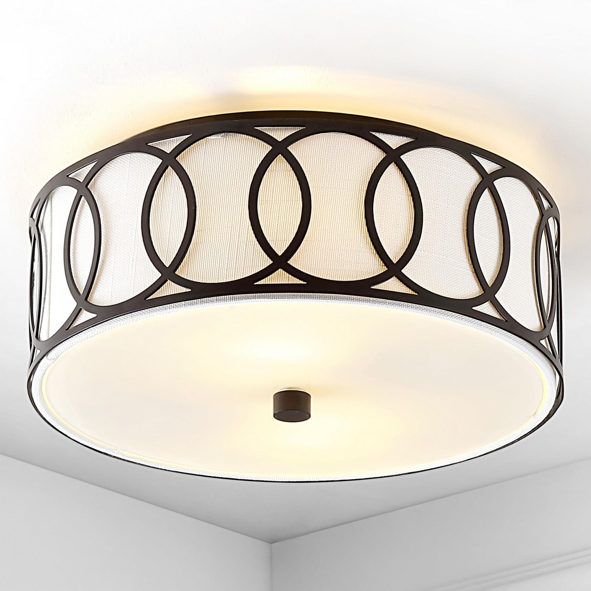 Aria 2-Light 12.25" Metal LED Flush Mount, Oil Rubbed Bronze