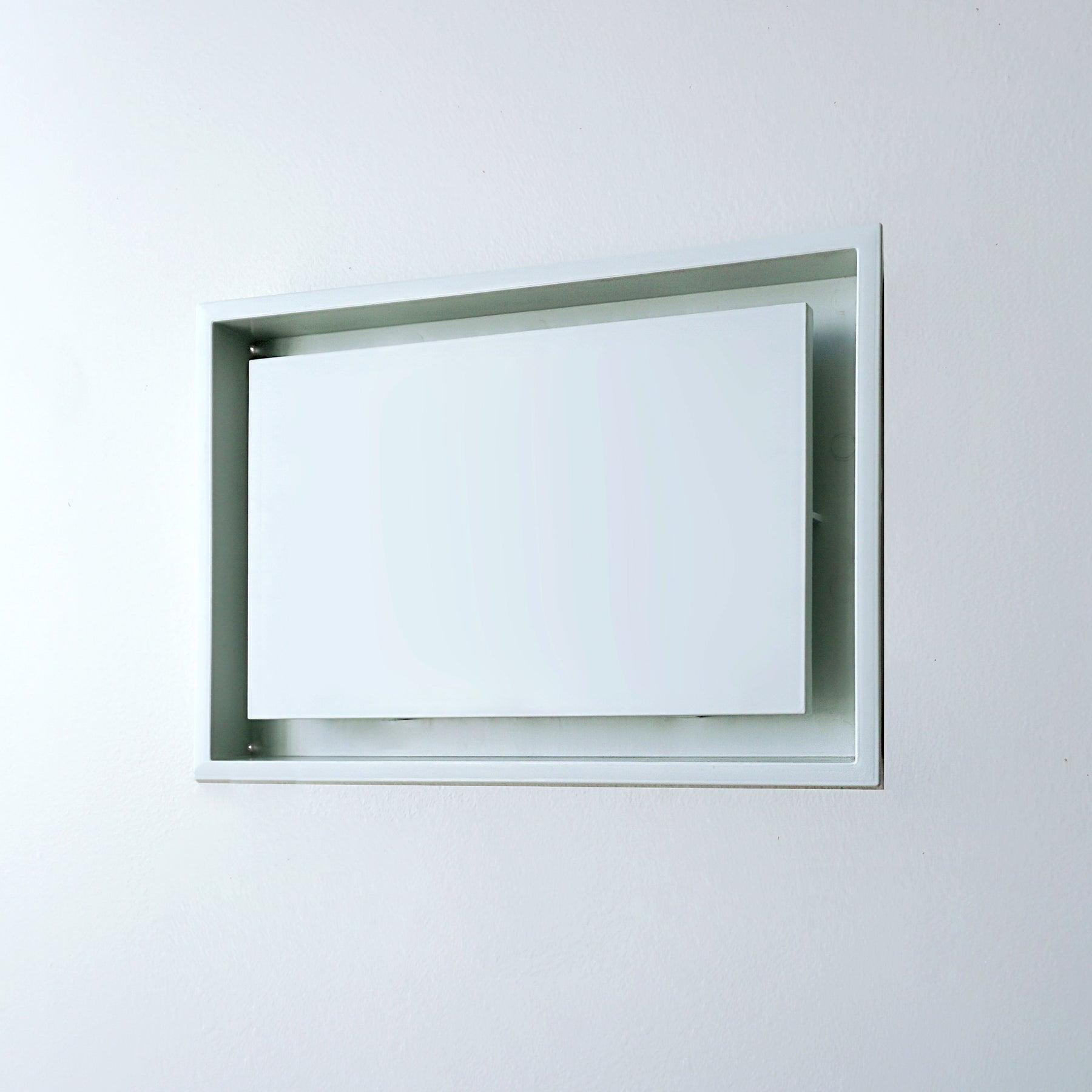 Aria Vent Drywall Lite Frame Collection Air Return, Satin White (10" x 14")