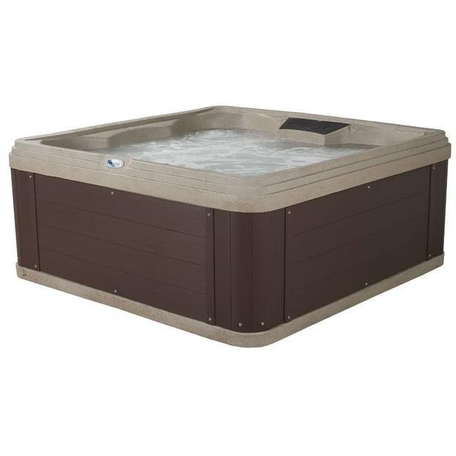 Aqualife® by Strong Spas® Ariana™ 6-Person 30-Jet Lounger Hot Tub Spa with Built-In Ice Bucket, 5 BHP 2-Speed Pump, LED Lighting, 4kW Stainless Steel Heater and Ozonator, Insulated Cover Included & Reviews | Wayfair