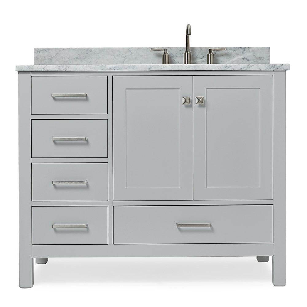 Ariel A043srcw2rvo Cambridge 43" Free Standing Single Basin Vanity Set - Grey