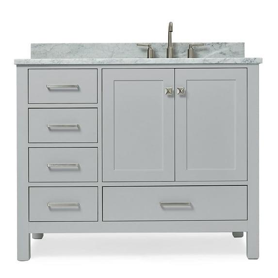 Ariel A043srcw2rvo Cambridge 42" Free Standing Single Basin Vanity Set - Grey
