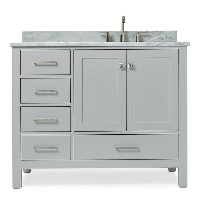 Ariel A043srcw2rvo Cambridge 43" Free Standing Single Basin Vanity Set - Grey