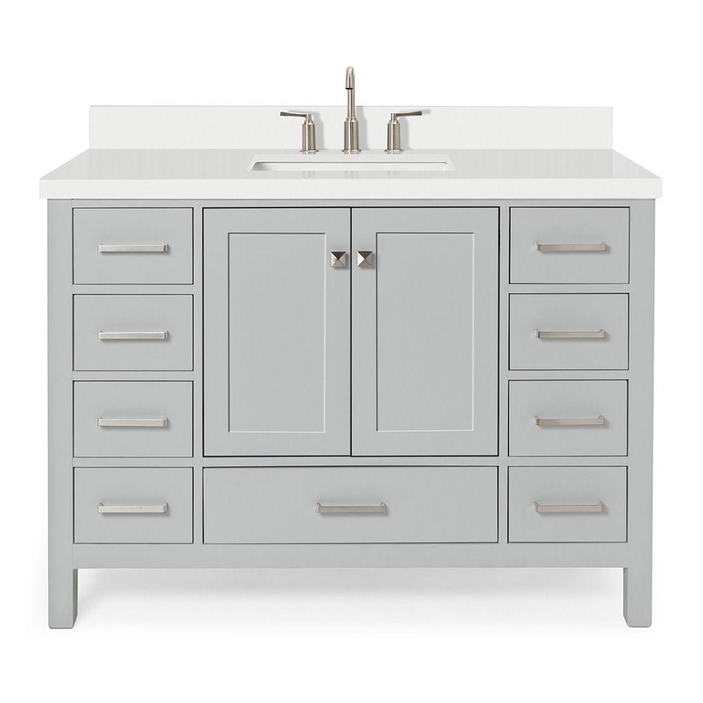 Ariel A049swqrvo Cambridge 49" Free Standing Single Basin Vanity Set - Grey