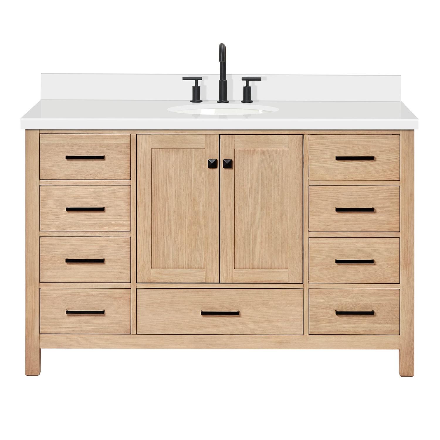 Ariel A055swqovo Cambridge 55" Free Standing Single Basin Vanity Set - Wood