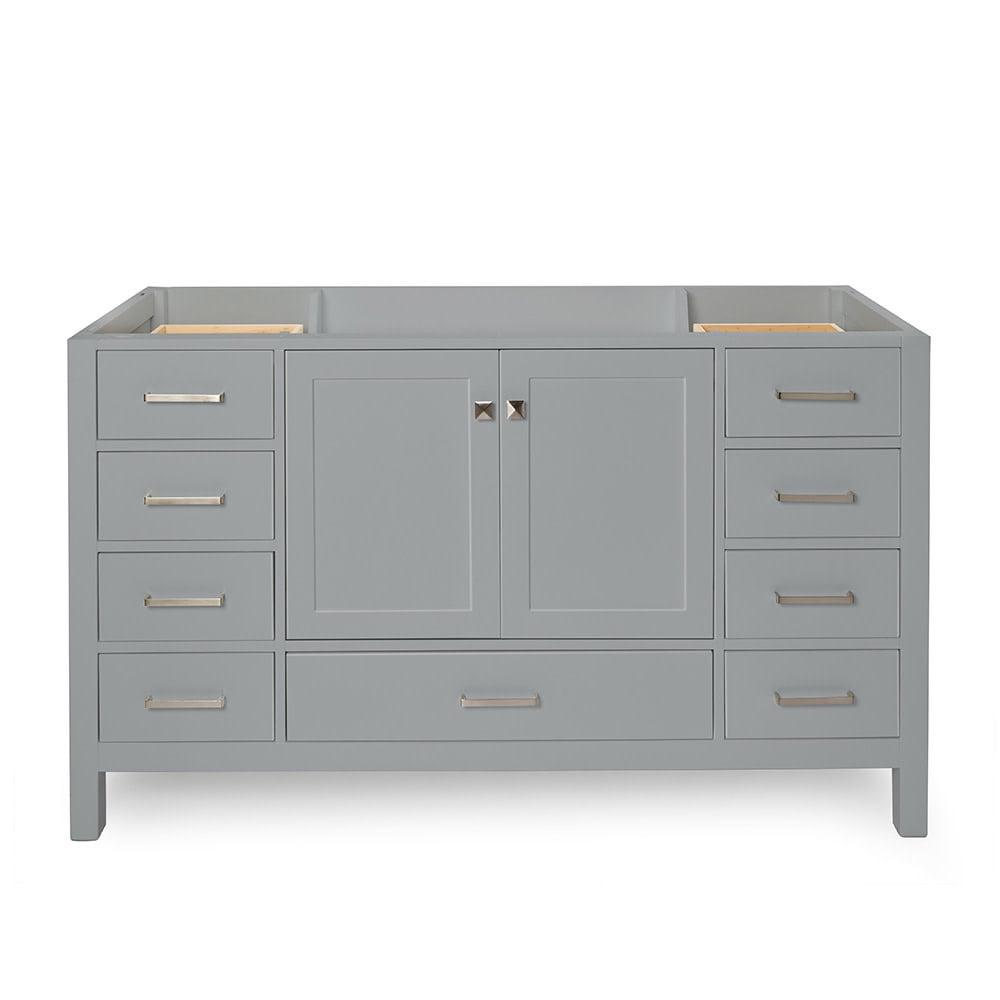 Ariel Grey 60" Solid Wood Single Freestanding Vanity