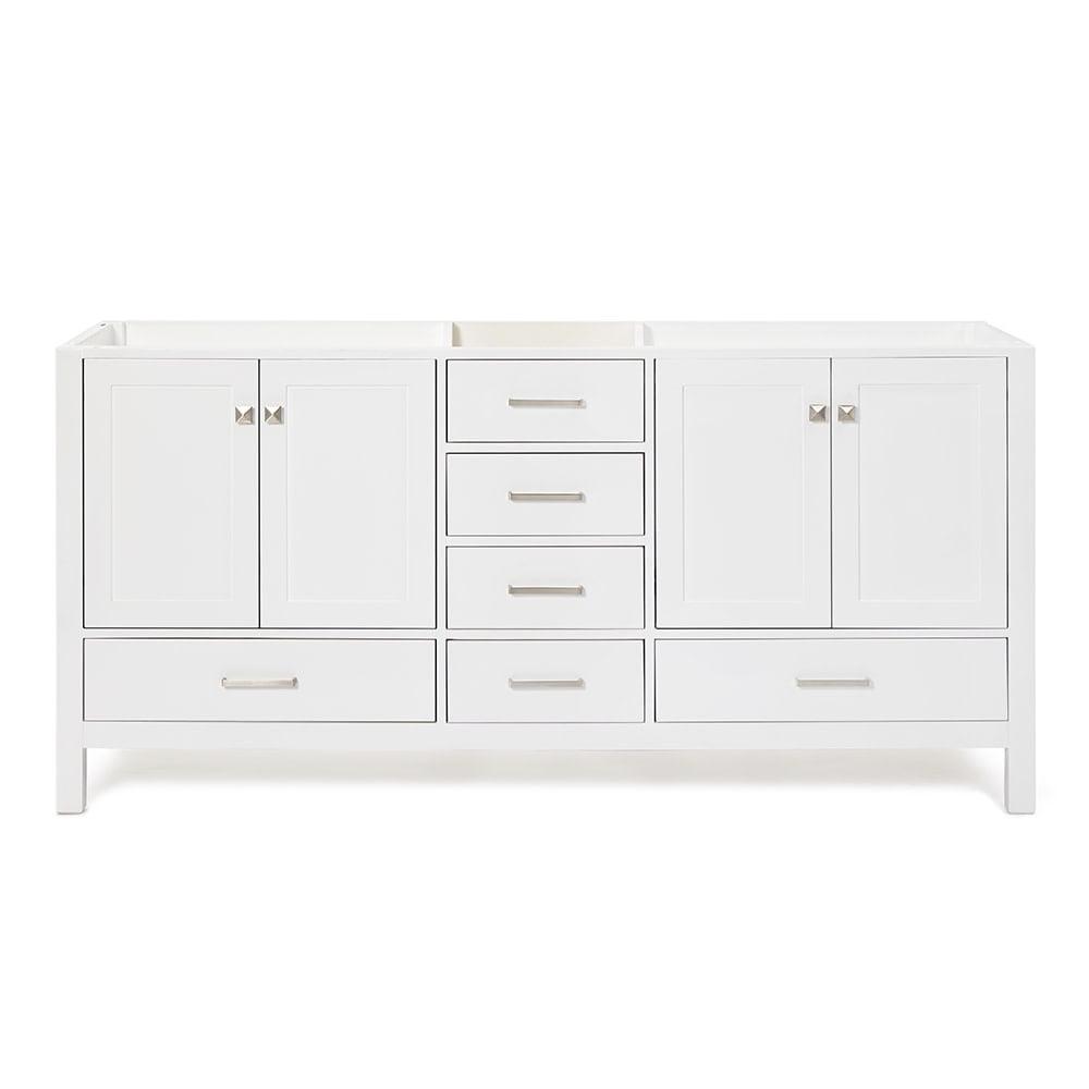 Ariel A073d-Bc Cambridge 72" Double Free Standing Vanity Cabinet Only - White