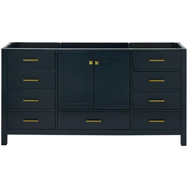 Ariel A067s-Bc Cambridge 66" Single Free Standing Vanity Cabinet Only - Blue