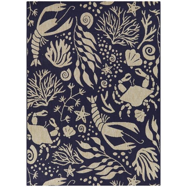 Ariel Coastal  Area Rug
