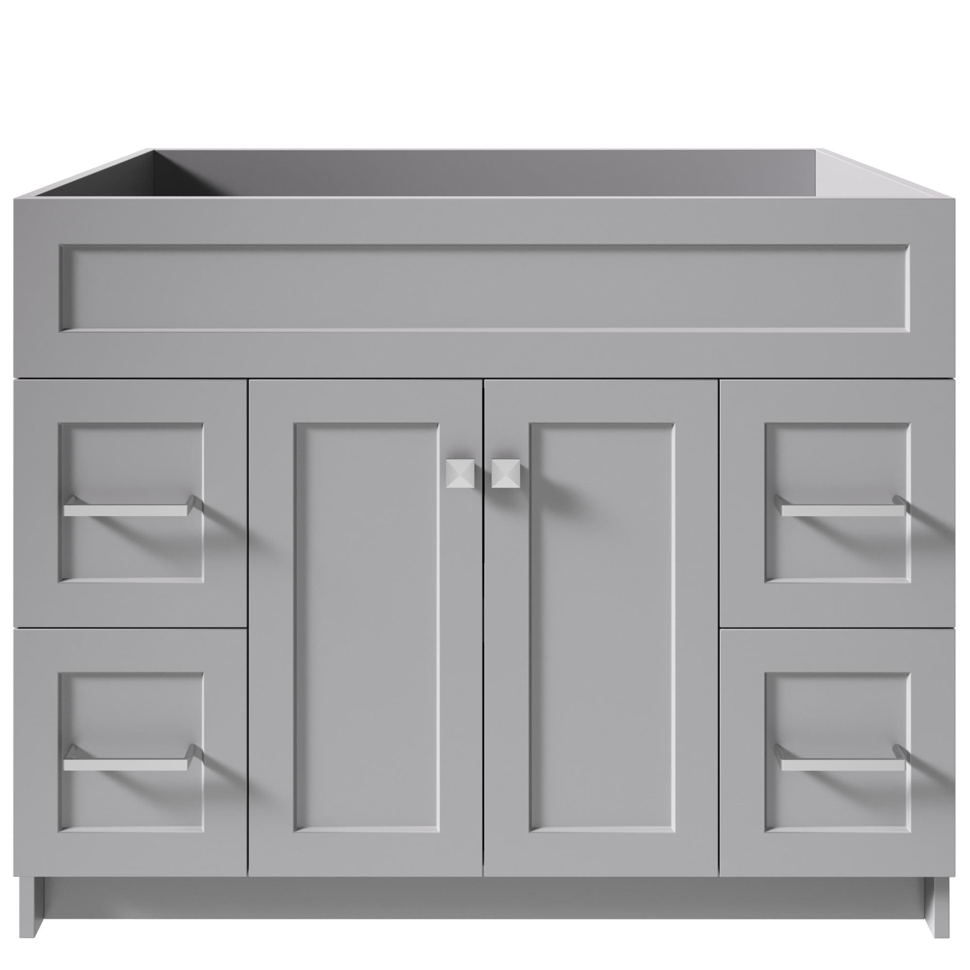 Ariel F042s-Bc Hamlet 42" Single Free Standing Vanity Cabinet Only - Grey