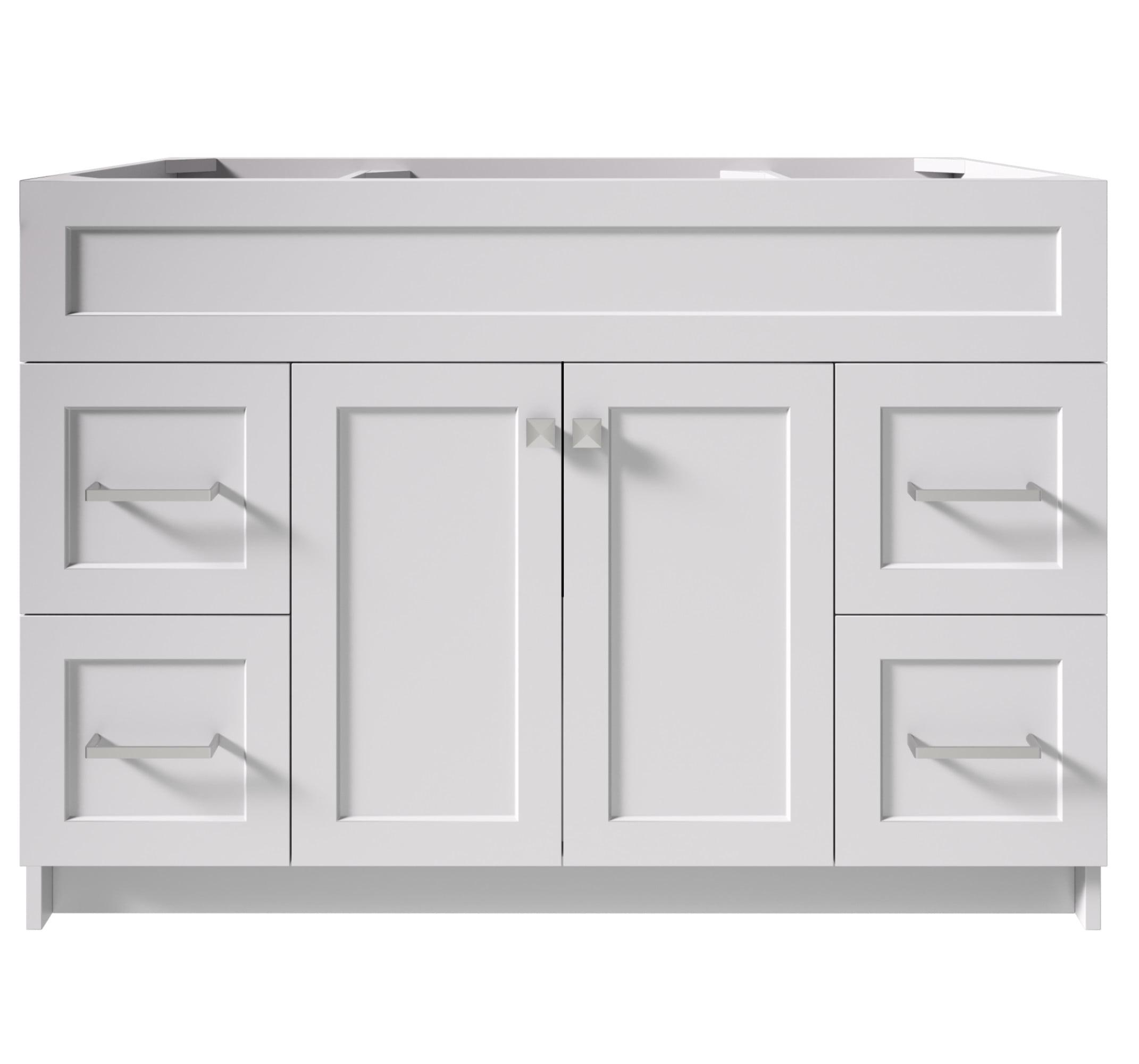 Ariel F048s-Bc Hamlet 48" Single Free Standing Vanity Cabinet Only - White