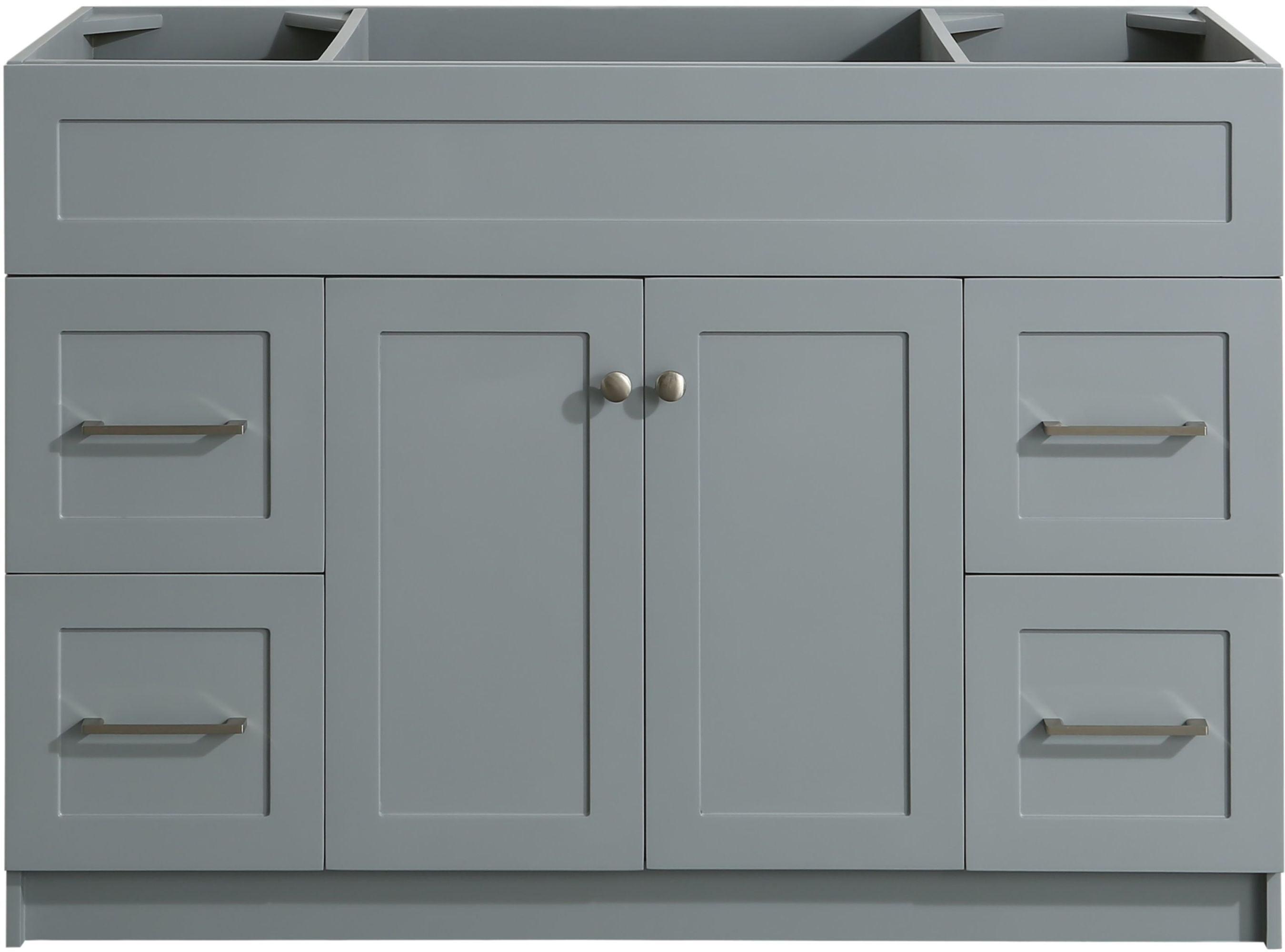 Ariel F049s-Bc Hamlet 48" Single Free Standing Vanity Cabinet Only - Grey