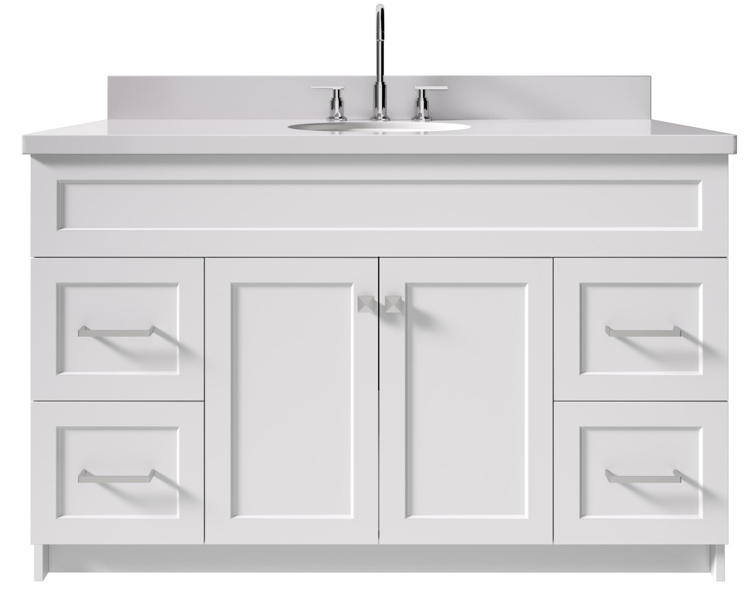 Ariel F055swqovo Hamlet 55" Free Standing Single Basin Vanity Set - White