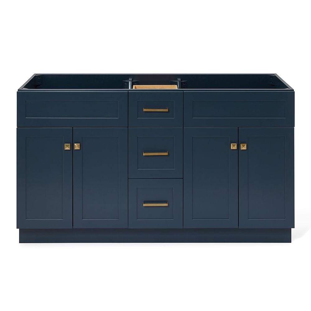 Ariel F060d-Bc Hamlet 60" Double Free Standing Vanity Cabinet Only - Blue