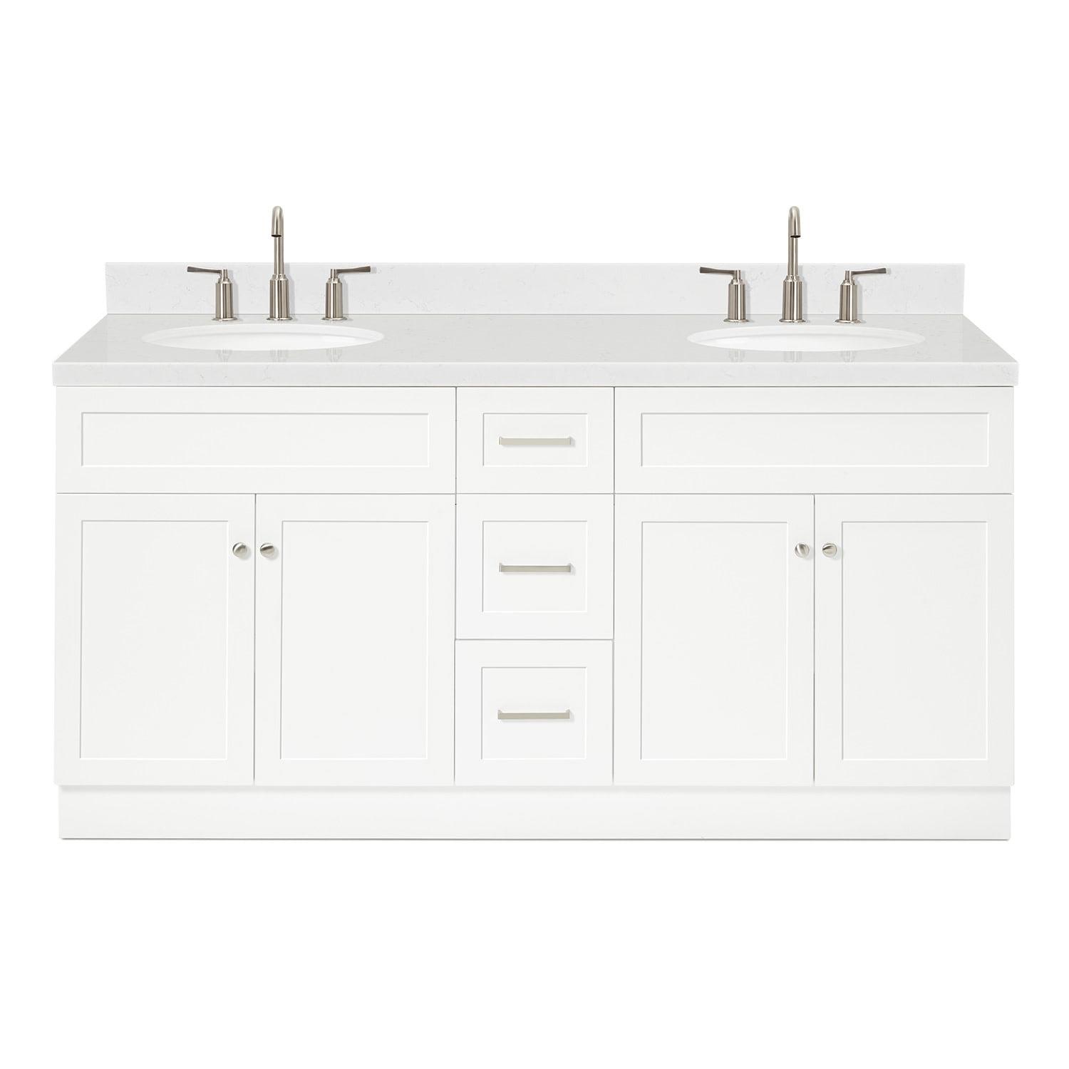 Ariel F072dcqovo Hamlet 72" Free Standing Double Basin Vanity Set - White