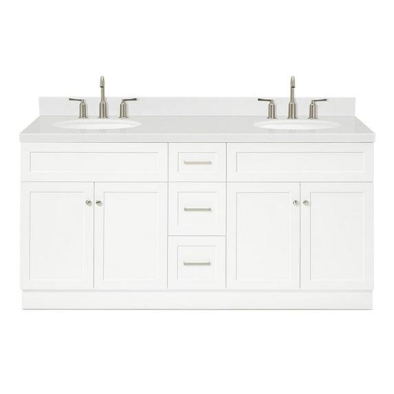 Ariel F072dcqovo Hamlet 72" Free Standing Double Basin Vanity Set - White