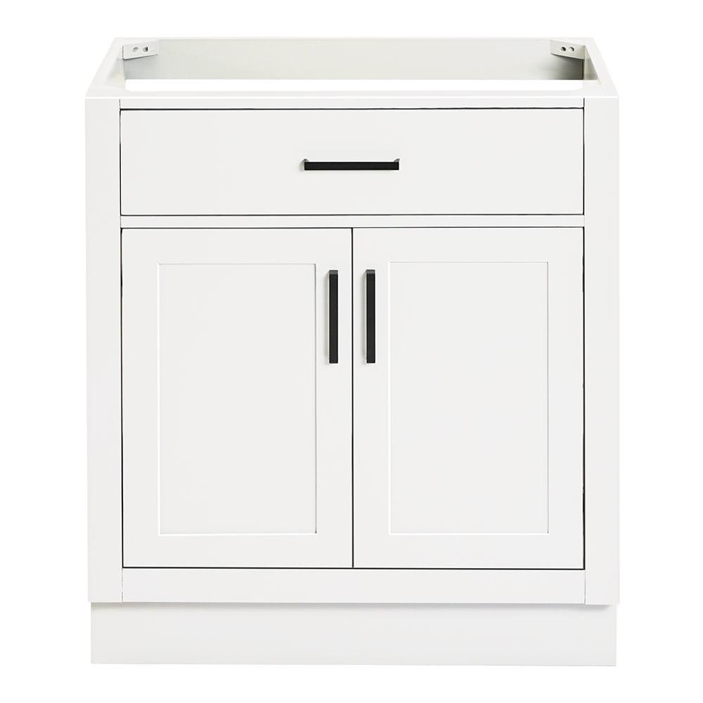 Ariel T030s-Bc Hepburn 30" Single Free Standing Vanity Cabinet Only - White