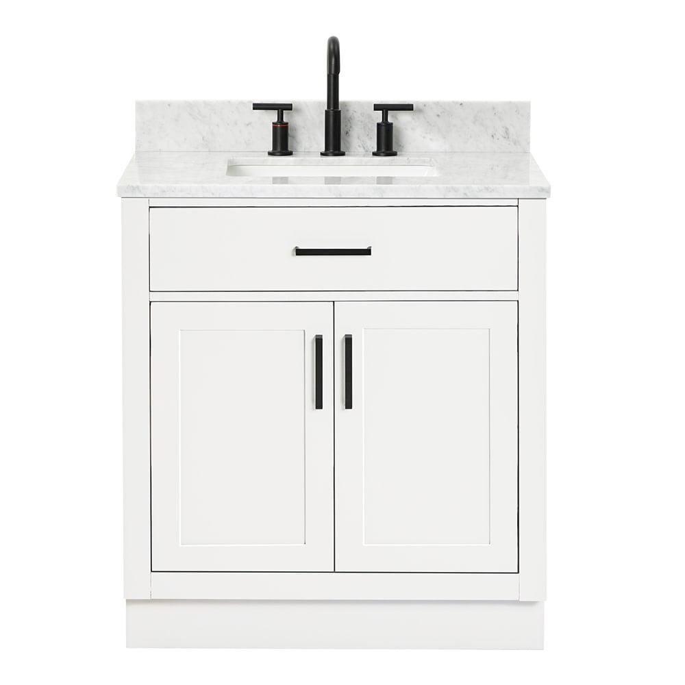 Hepburn 31" White Freestanding Single Basin Vanity Set